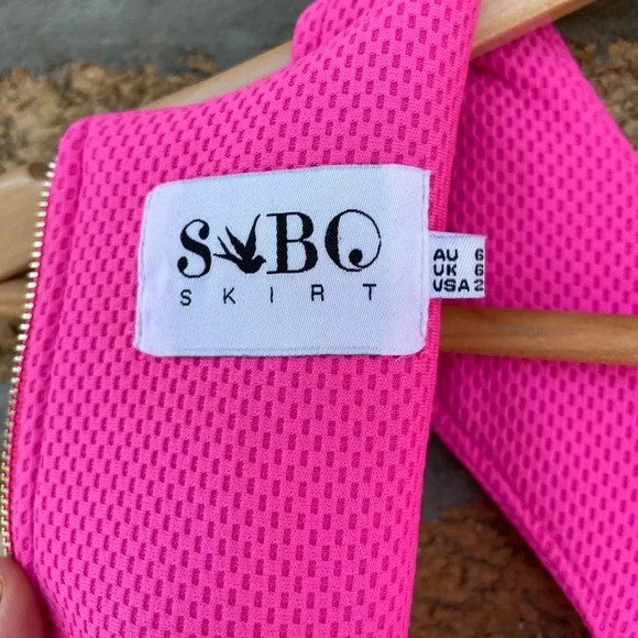 Sabo skirt hot pink mini dress size 2 - Picture 8 of 10